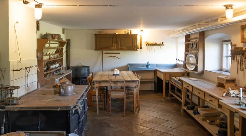 Historisk herregårdskøkken